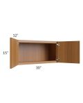 Portland Walnut 30x15 Wall Cabinet