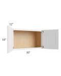 Brighton White Shaker 30x18 Wall Cabinet