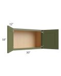 Midtown Hunter Green Shaker 30x18 Wall Cabinet