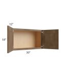 Midtown Mocha Shaker 30x18 Wall Cabinet
