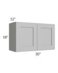 Midtown Painted Grey Shaker 30x18 Wall Cabinet