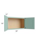 Midtown Mint Green Shaker 30x18 Wall Cabinet