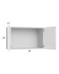 Milan White Gloss 30x18 Wall Cabinet