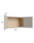Stratton Light Grey Shaker 30x18 Wall Cabinet