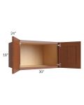 Phoenix Caramel Glaze 30x18x24 Wall Cabinet