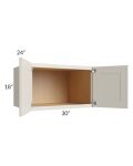 Asheville Cloud Shaker 30x18x24 Wall Cabinet