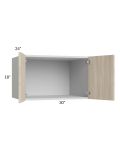 Milan Natural 30x18x24 Wall Cabinet