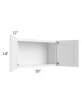 Dakota White 30x18 Wall Cabinet