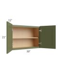 Midtown Hunter Green Shaker 30x21 Wall Cabinet