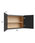 Vienna Black 30x21 Wall Cabinet