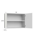 Harbor White 30x22-5/8 Wall Cabinet