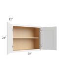 Stratus White 30x24 Wall Cabinet