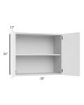 Milan White Matte 30x24 Wall Cabinet