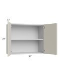 Milan Beige Matte 30x24 Wall Cabinet