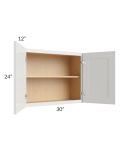 Palisades White 30x24 Wall Cabinet