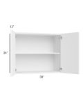 Venetian White Gloss 30x24 Wall Cabinet