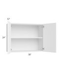 Venetian White Matte 30x24 Wall Cabinet