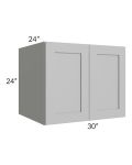 Midtown Painted Grey Shaker 30x24x24 Wall Cabinet