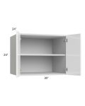 Milan White Gloss 30x24x24 Wall Cabinet