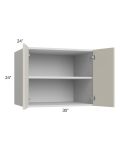 Milan Beige Matte 30x24x24 Wall Cabinet