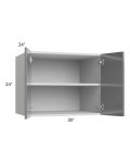 Milan Grey Gloss 30x24x24 Wall Cabinet