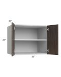 Milan Cafe 30x24x24 Wall Cabinet