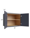 Vienna Indigo 30x24x24 Wall Cabinet