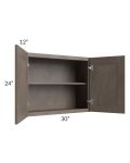 Natural Grey Shaker 30x24 Wall Cabinet