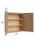 Asheville Rift Oak Shaker 30x30 Wall Cabinet