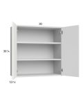 Euro Gloss White 30x30-1/4 Wall Cabinet
