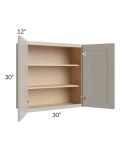 Stratton Light Grey Shaker 30x30 Wall Cabinet