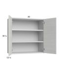 Euro White Grain 30x30-1/4 Wall Cabinet