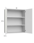Harbor White 30x35-1/4 Wall Cabinet