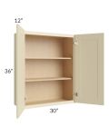 Casselton Ivory 30x36 Wall Cabinet
