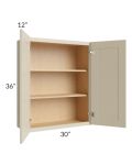 Stratton Khaki Shaker 30x36 Wall Cabinet 