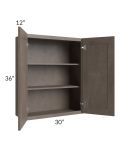 Natural Grey Shaker 30x36 Wall Cabinet