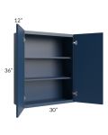 Portland Navy Blue 30x36 Wall Cabinet
