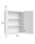 Providence White 30x36 Wall Cabinet