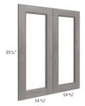 Providence Slate Grey 30x36 Glass Door Only with Glass Included