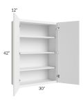 Portland White 30x42 Wall Cabinet 