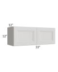 Salem Light Grey 33x12 Wall Cabinet