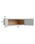 Tuscan Painted Grey 33x12x24 Wall Cabinet