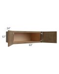 Midtown Mocha Shaker 33x12x24 Wall Cabinet