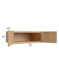 Midtown Timber Shaker 33x12x24 Wall Cabinet