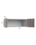 Milan Hazel 33x12x24 Wall Cabinet