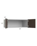Milan Cafe 33x12x24 Wall Cabinet