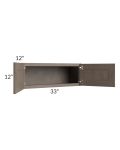 Providence Natural Grey 33x12 Wall Cabinet 