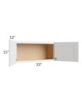 Midtown Cloud Shaker 33x15 Wall Cabinet