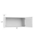 Milan White Gloss 33x15 Wall Cabinet