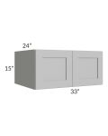 Midtown Painted Grey Shaker 33x15x24 Wall Cabinet